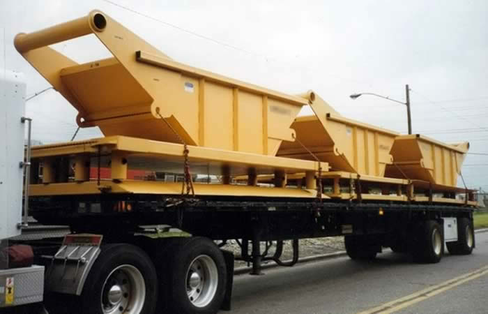A truckload of Stone Boxes and Safetyboxes